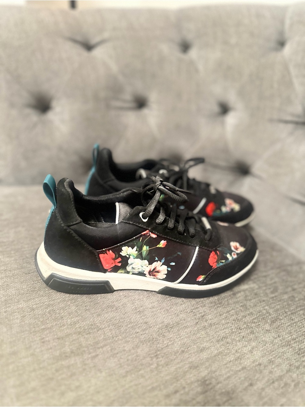 Ted Baker floral sneakers, size 6